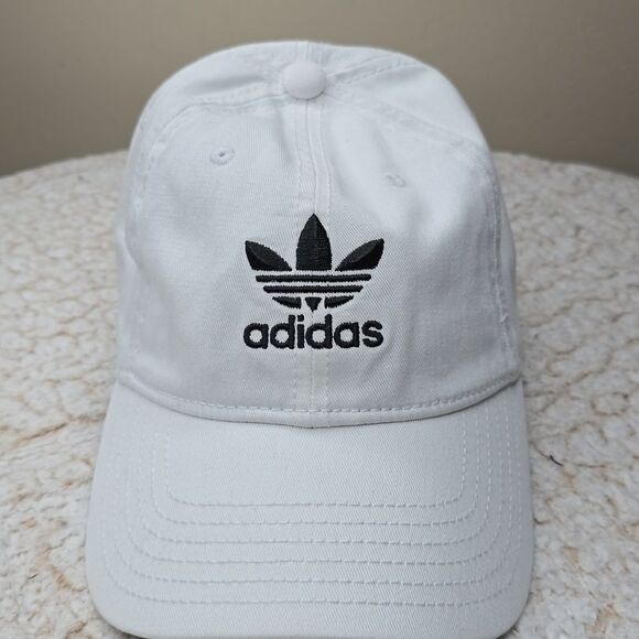 NWT Adidas Relaxed Strap-Back Hat White / Black OS - Picture 1 of 7